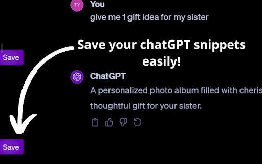GPT Snippet Saver Preview