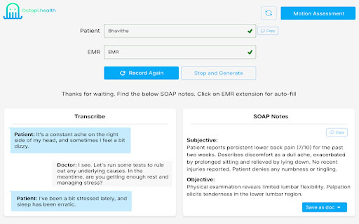 Octopi.health Preview