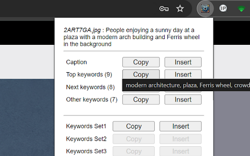 jKeywording Preview
