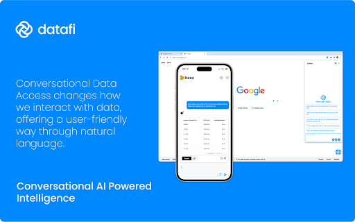 Datafi for Chrome Extension Preview