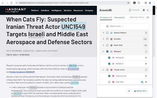 EclecticIQ Threat Scout Preview
