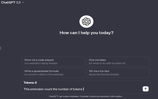 Token Counter for ChatGPT Preview