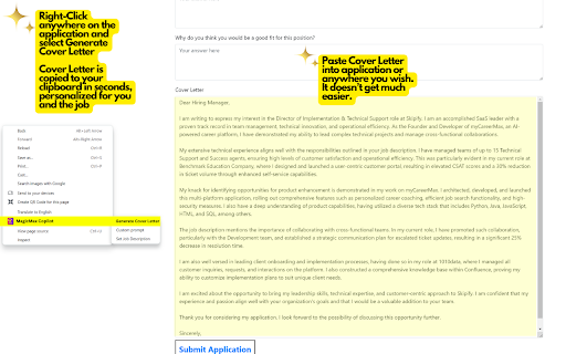 MagicMax: Application Copilot by myCareerMax Preview