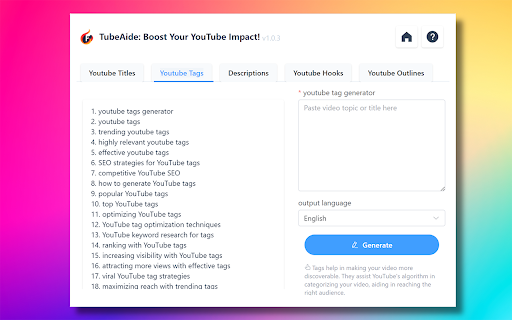 TubeAIde Preview