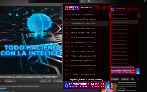 YouTube Content Ideas Generator Preview