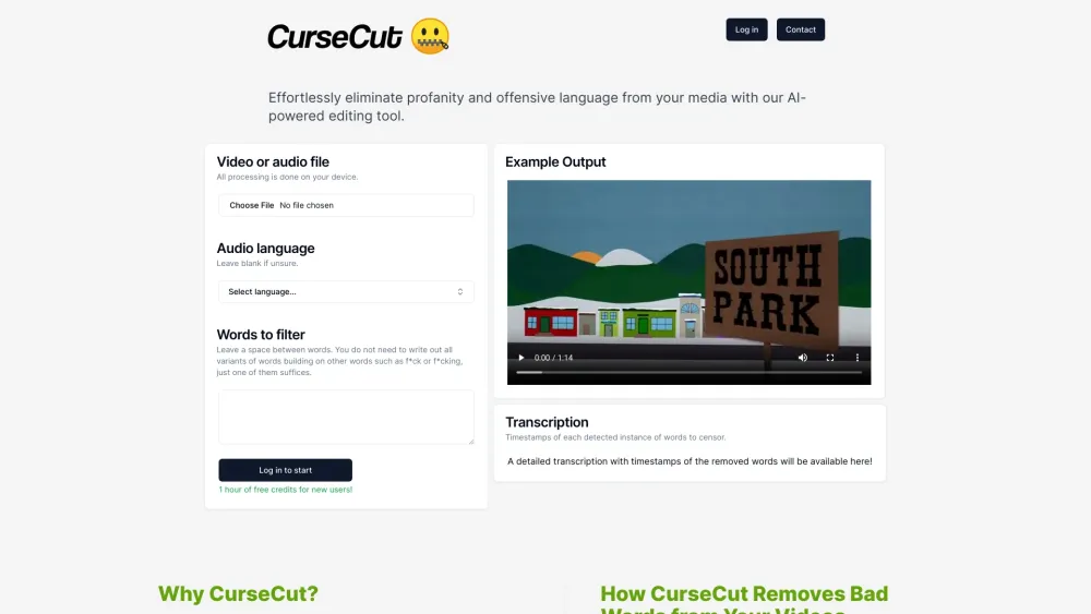 CurseCut Preview