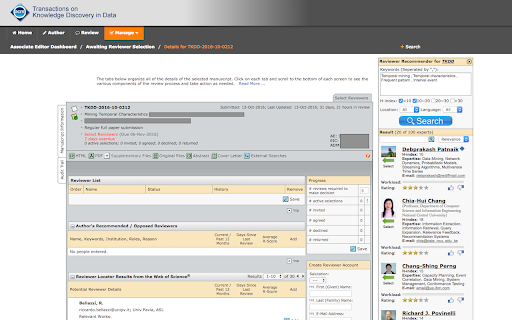 Reviewer Recommender Preview