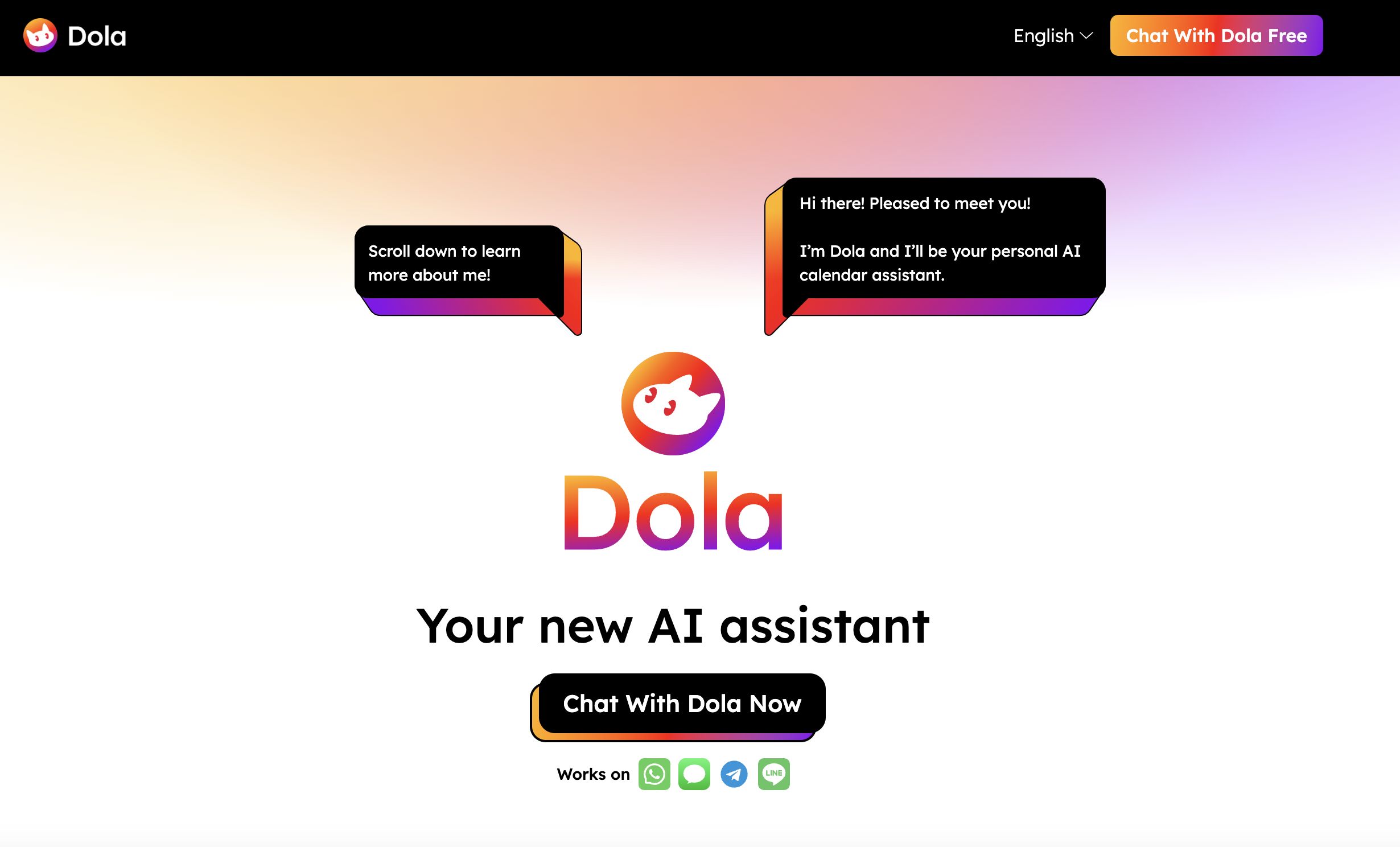 Dola – AI Calendar Assistant
