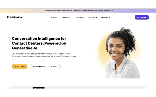 Observe.AI Screen Recorder Browser Extension Preview