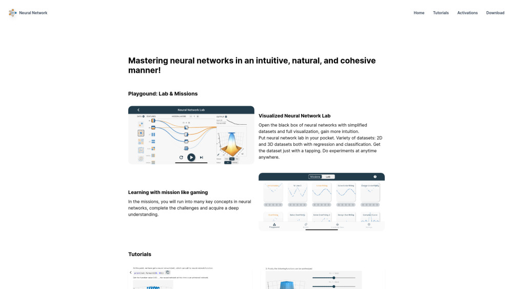 Interactive Tutorials on Neural Networks and Deep Learning Preview