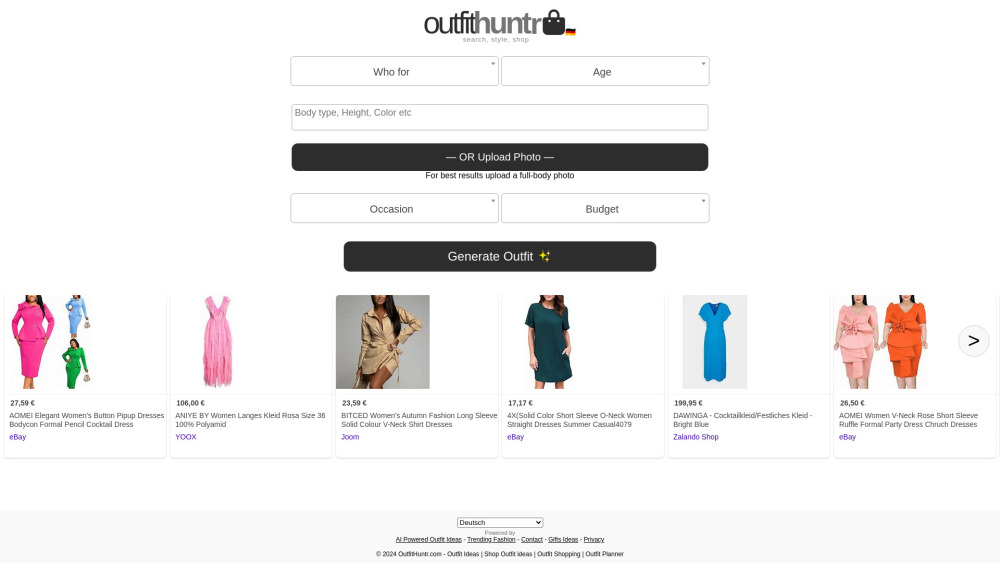 OutfitHuntr Preview