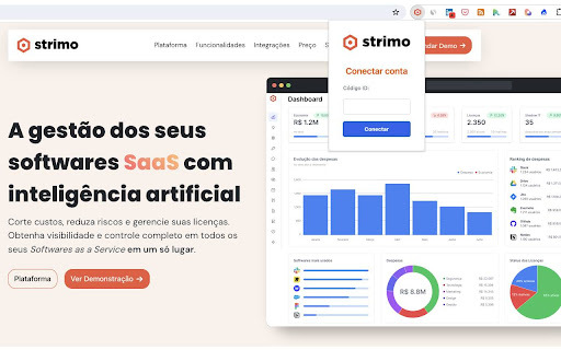 Plataforma de gestão e inteligência em softwares SaaS com inteligência artificial Preview