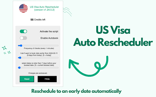 US Visa Appointment Rescheduler Preview