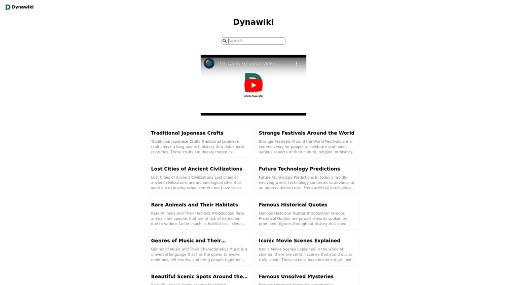 Dynawiki Preview