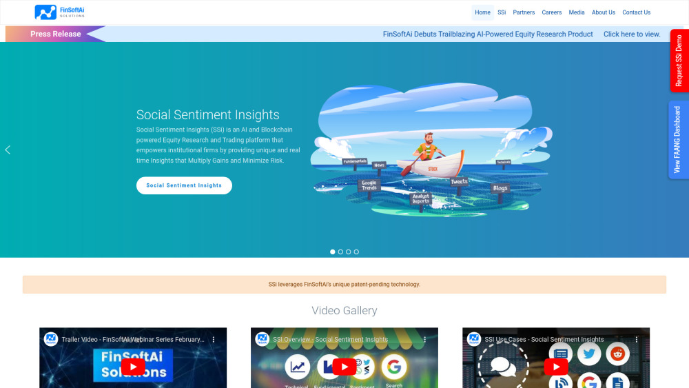FinSoftAi - Social Sentiment Insights (SSi) Preview