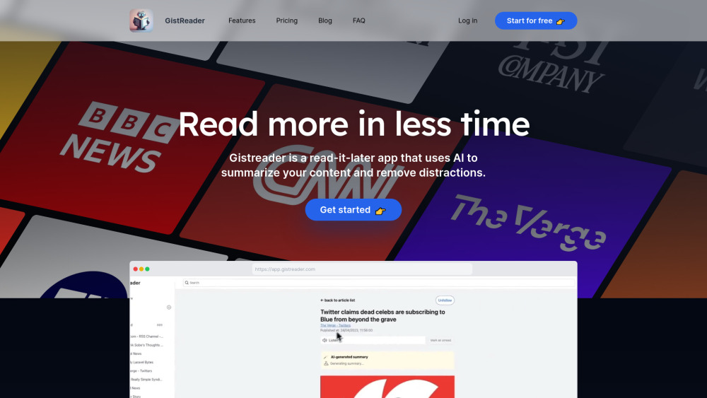 GistReader Preview