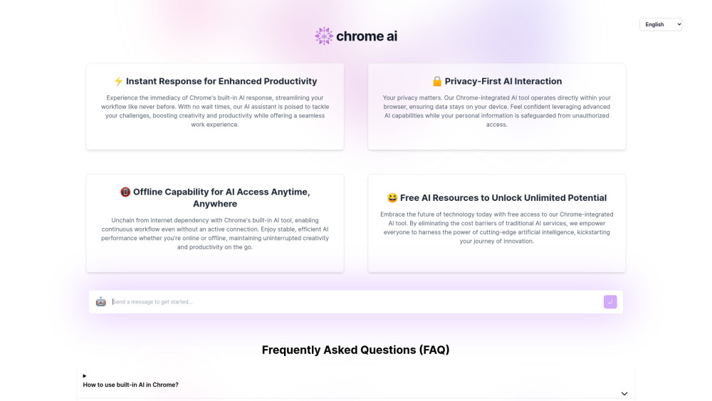 Chrome Built-in AI Tool Preview
