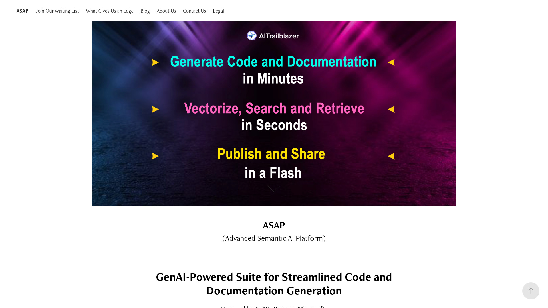 ASAP (Advanced Semantic AI Platform)