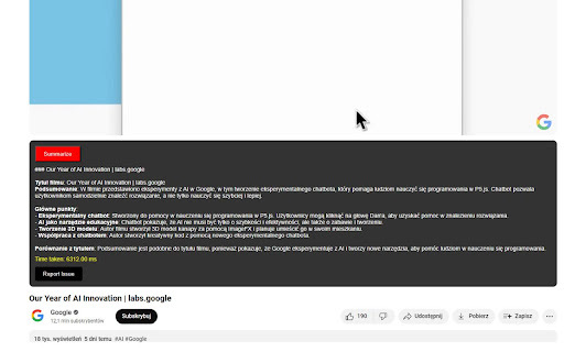 YouTube Summarizer Preview
