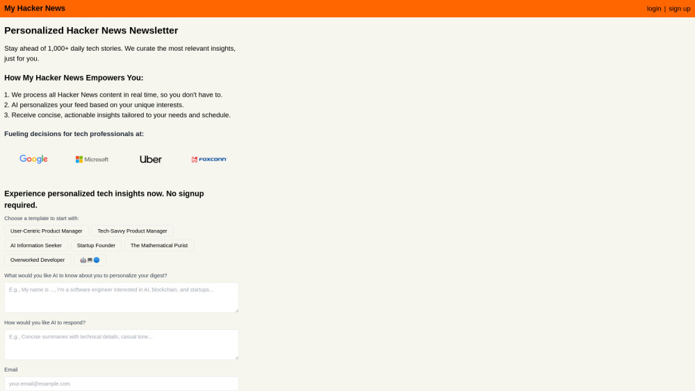 My Hacker News Preview