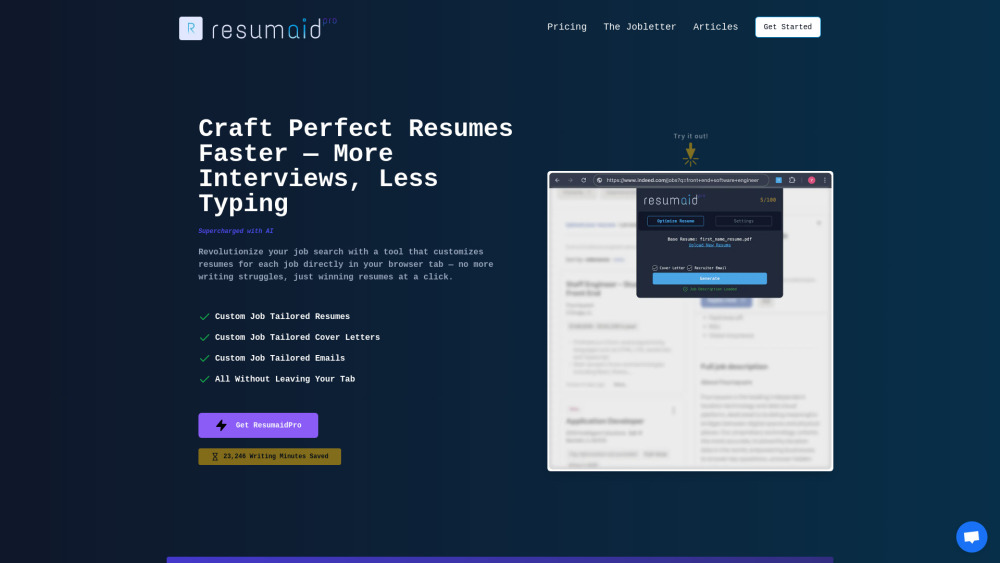 ResumaidPro Preview