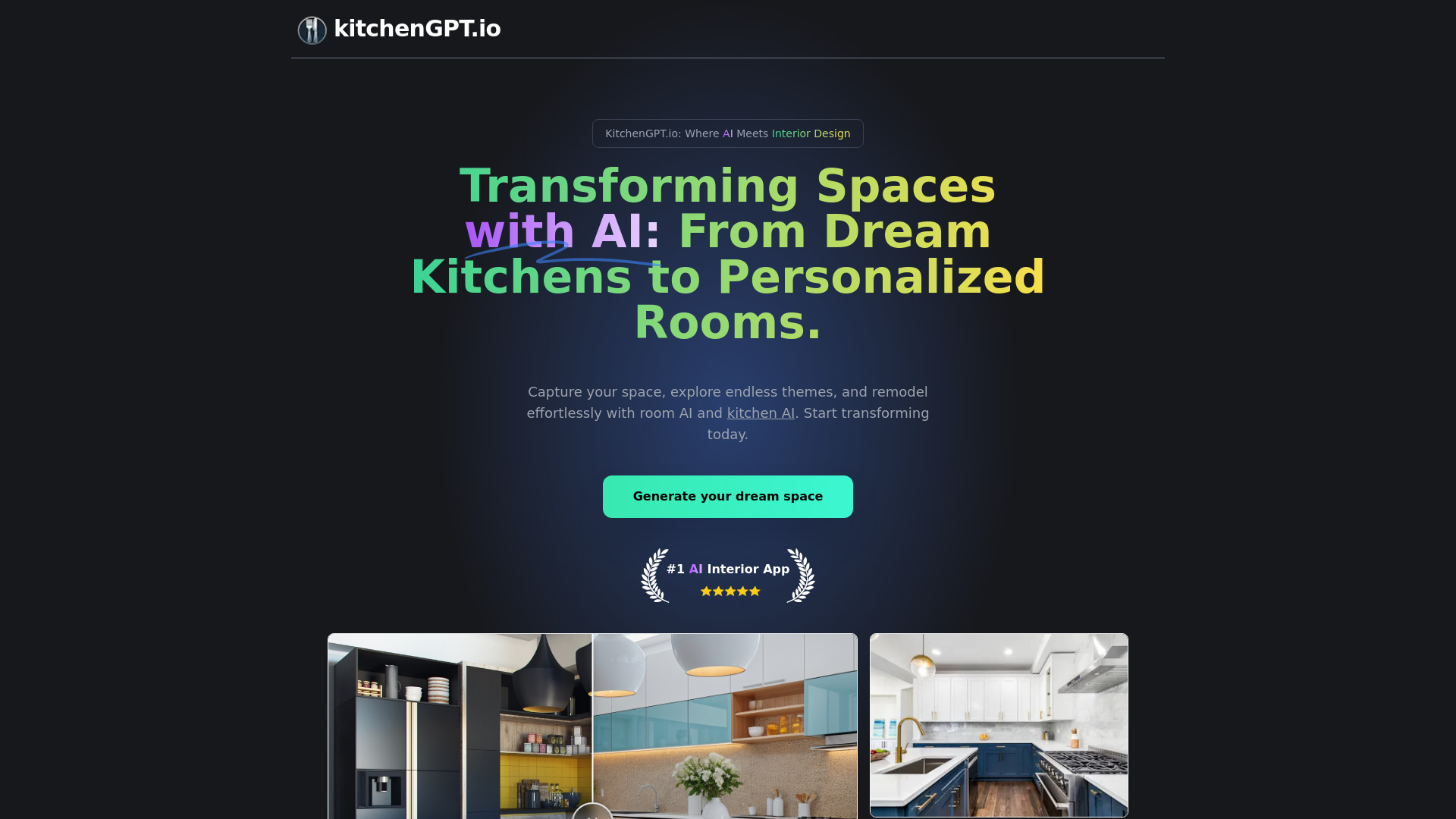 kitchenGPT.io screenshot