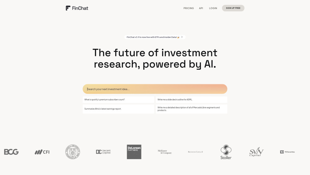 FinChat.io Preview