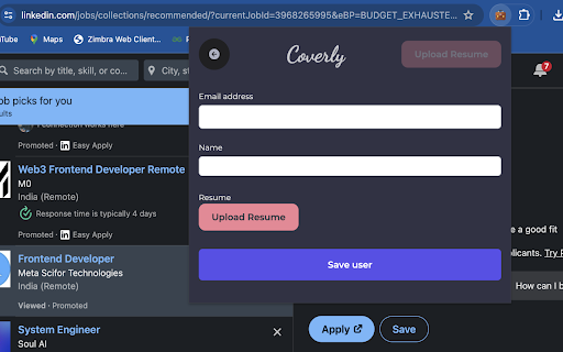 AI Cover Letter & Cold Email Generator Preview