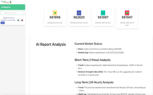 AI Crypto Price Notifier Preview