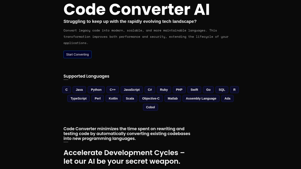 Code Converter AI Preview