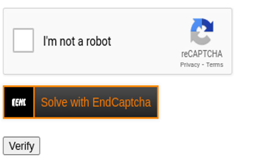 End Captcha Preview