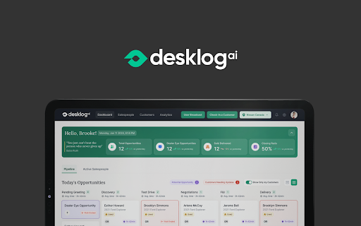 Desklog.ai Chrome Extension Preview