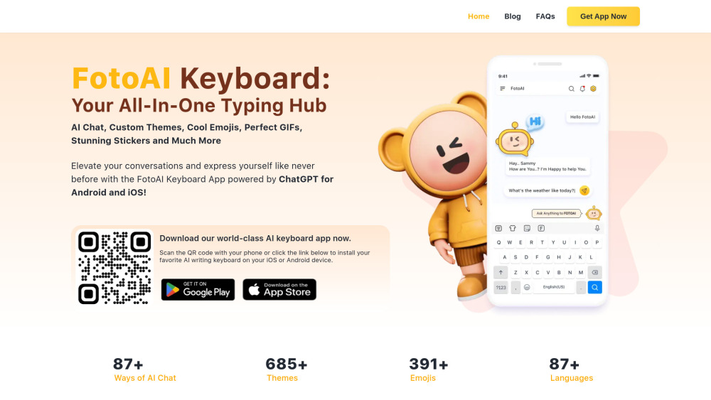 FotoAI Keyboard Preview