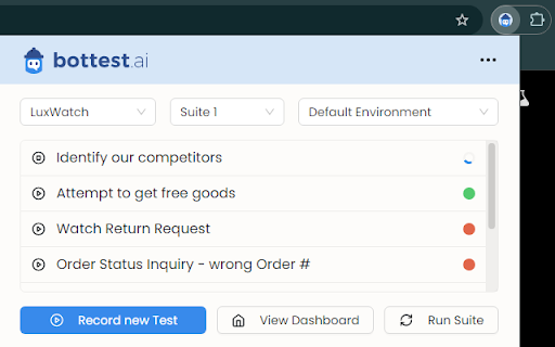Chrome Extension Test Automation Tool Preview