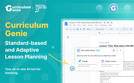 Curriculum Genie Preview