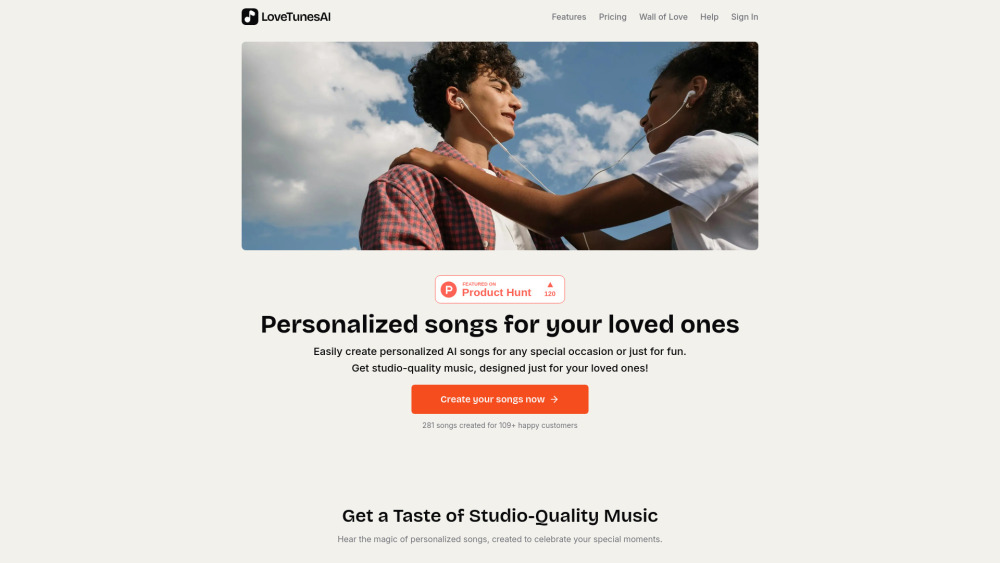 LoveTunesAI Preview