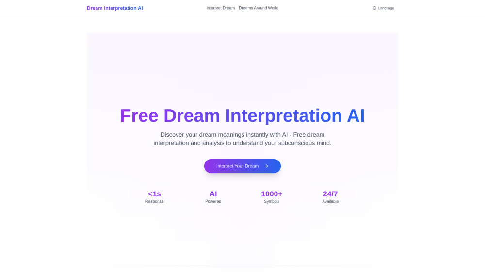 Dream Interpretation AI Preview