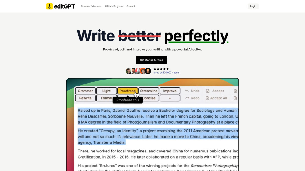 editGPT Preview