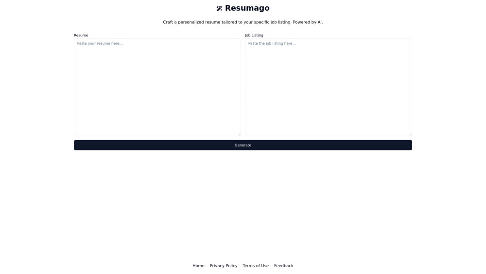 Resumago Preview