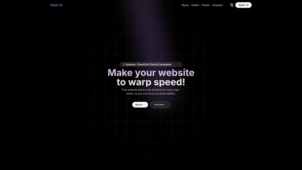 Flash UI Preview