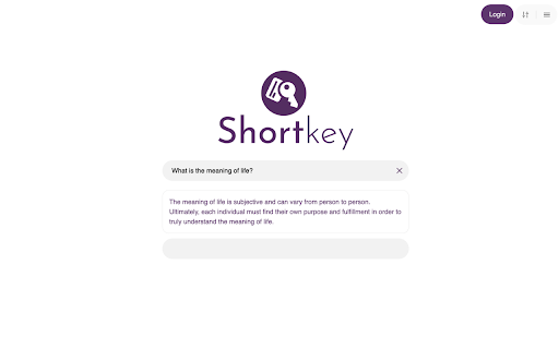 Shortkey Preview