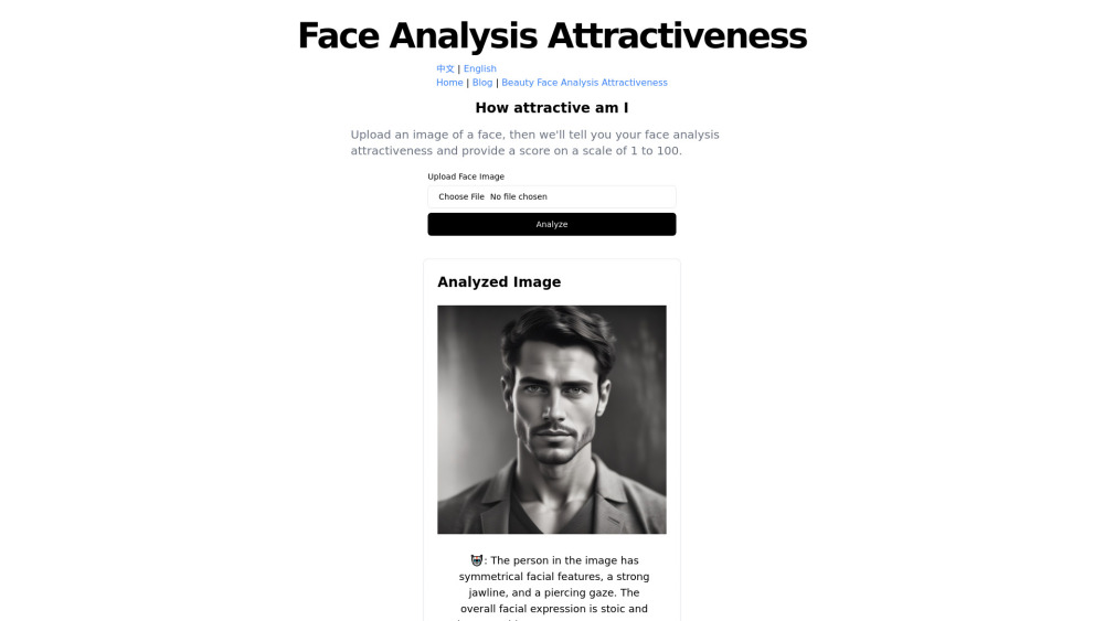 Face Analysis Attractiveness Preview