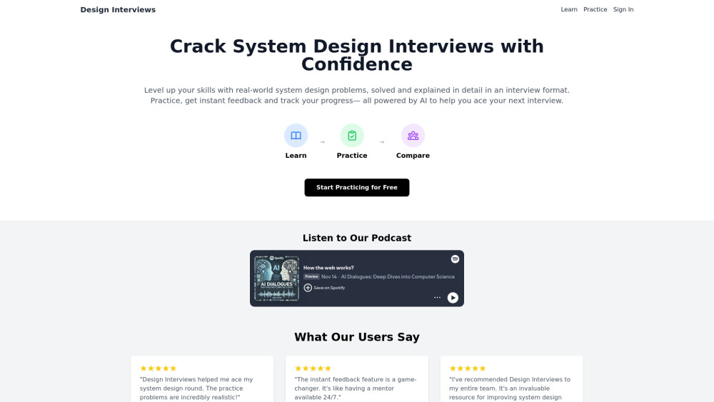 Design Interviews Preview