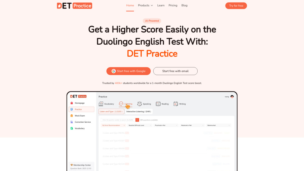 DET Practice DET Practice