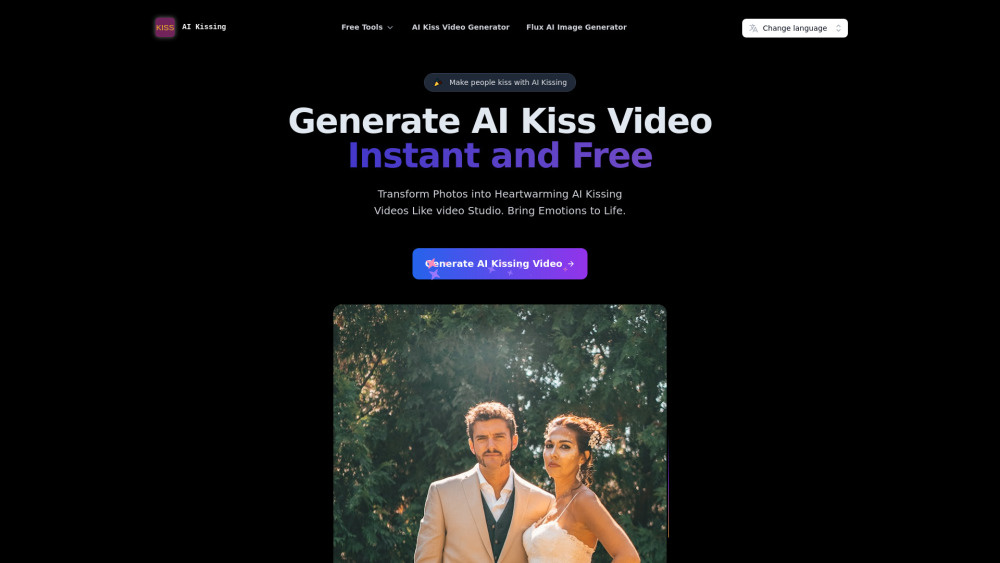 AI Kissing - Free Online Kiss AI Video Generator AI Kissing - Free Online Kiss AI Video Generator