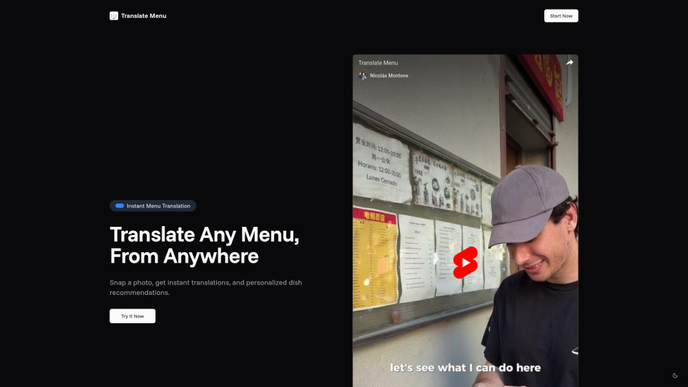 Translate Menu Translate Menu