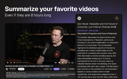 YouTube Summary with ChatGPT Preview
