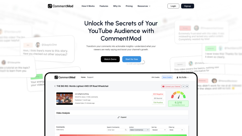 CommentMod Preview