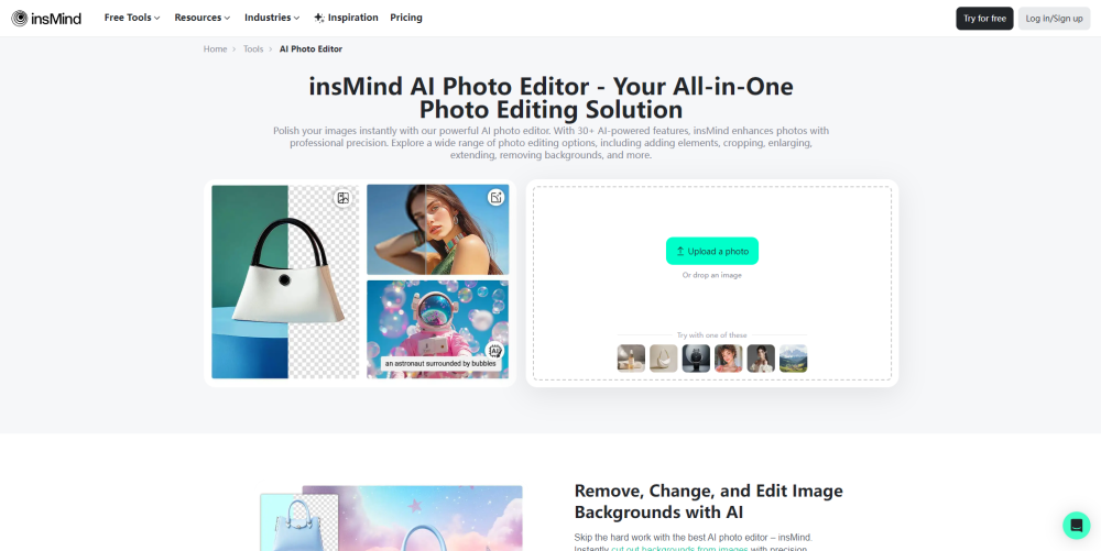 AI Photo Editor by insMind AI Photo Editor by insMind