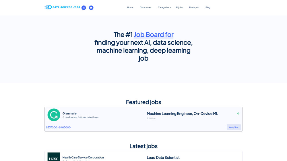 Data Science Jobs Data Science Jobs